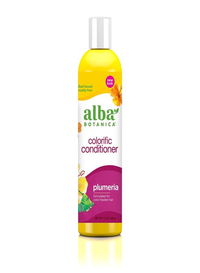Alba Botanica Colorific Conditioner, Plumeria, 12 Oz (Packaging May Vary) - Image 1
